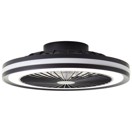 Brilliant - Plafonnier avec ventilateur PALMERO LED RGBW dimmable/40 W/230 V 2700–6500 K Ø 46,6 cm beige + télécommande
