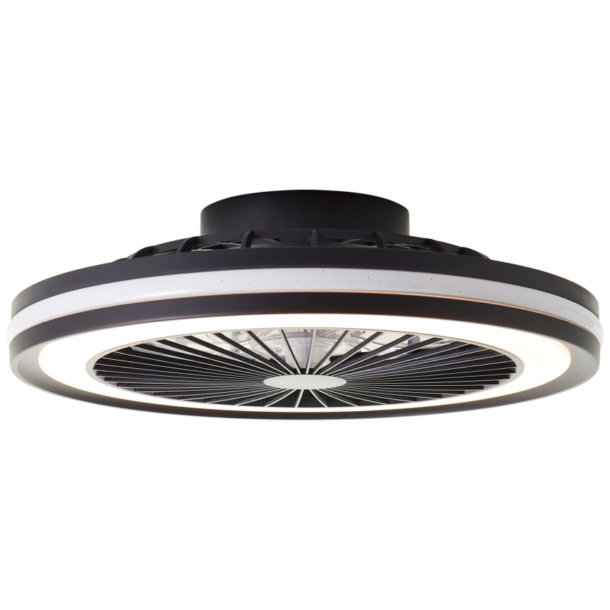 Brilliant - Plafonnier avec ventilateur PALMERO LED RGBW dimmable/40 W/230 V 2700–6500 K Ø 46,6 cm beige + télécommande