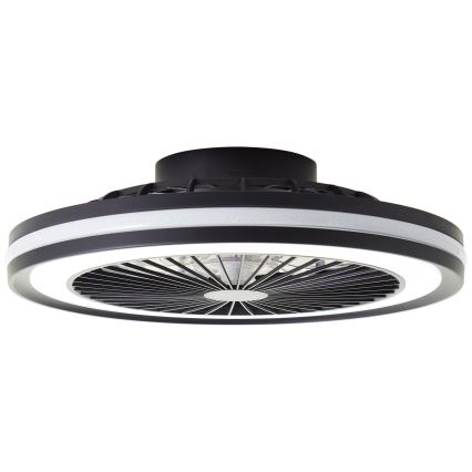 Brilliant - Plafonnier avec ventilateur PALMERO LED RGBW dimmable/40 W/230 V 2700–6500 K Ø 46,6 cm beige + télécommande