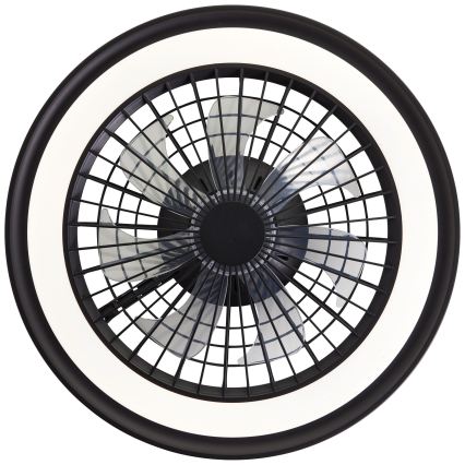 Brilliant - Plafonnier avec ventilateur PALMERO LED RGBW dimmable/40 W/230 V 2700–6500 K Ø 46,6 cm beige + télécommande