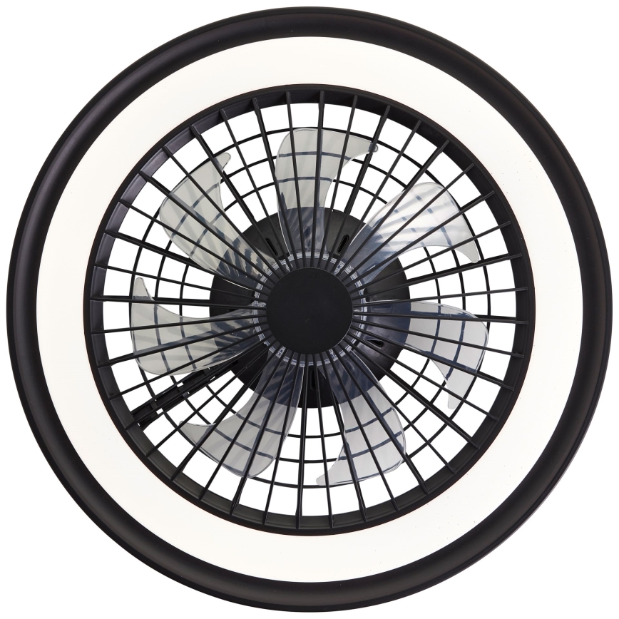 Brilliant - Plafonnier avec ventilateur PALMERO LED RGBW dimmable/40 W/230 V 2700–6500 K Ø 46,6 cm beige + télécommande