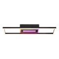 Brilliant - Plafonnier LED RGBW dimmable BESSON LED/20W/230V 3000-6500K noir + télécommande