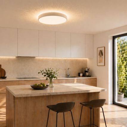 Brilliant - Plafonnier LED SOLISTRA LED/18W/230V Ø 34,5 cm blanc