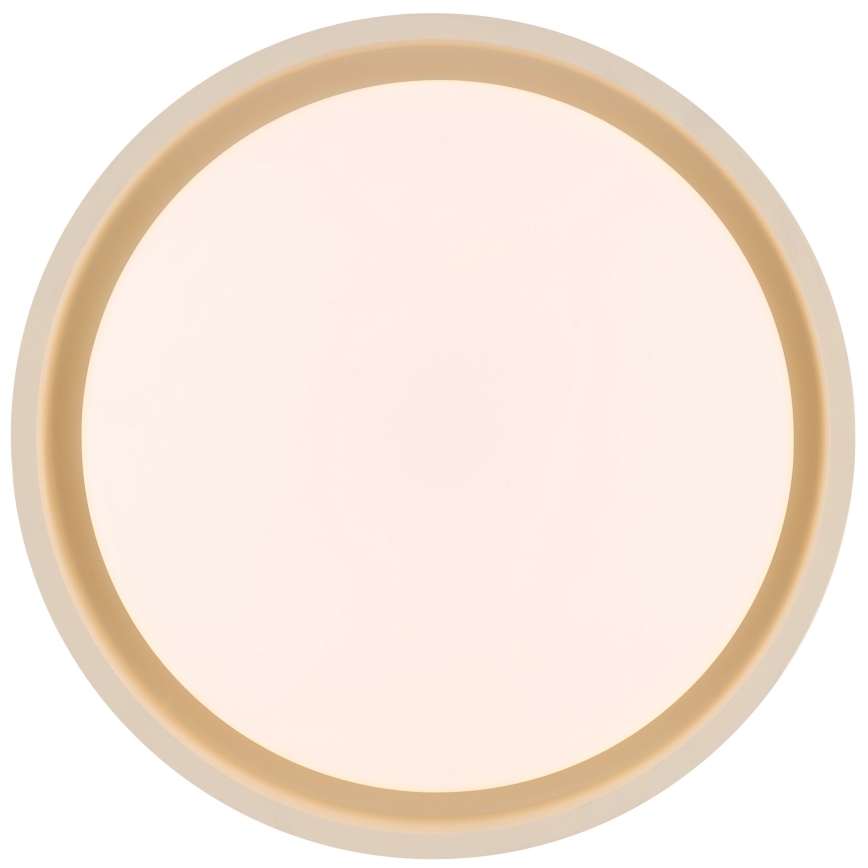Brilliant - Plafonnier LED SONORA, 12 W, 230 V, 3000 K, Ø 31 cm, beige