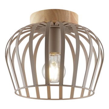 Brilliant - Plafonnier NORDIC CAGE 1xE27/20W/230V diam. 25 cm beige