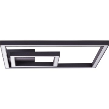 Brilliant - Plafonnier QUON LED/24W/230V 3000K 40x40 cm noir