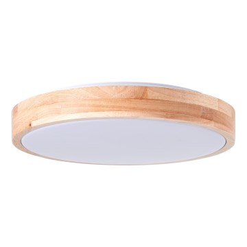 Brilliant - Plafonnier SLIMLINE LED/14W/230V 3000/4000K figuier caoutchouc - FSC certifié