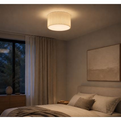 Brilliant - Plafonnier VELIN 2xE27/20W/230V Ø 35 cm crème