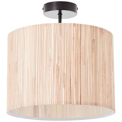 Brilliant - Plafonnier WIMEA 1xE27/52W/230V Ø 30 cm noir/beige
