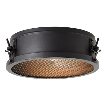 Brilliant - Plafonnier ZOIS 1x E27/28W/230V Ø 30 cm noir
