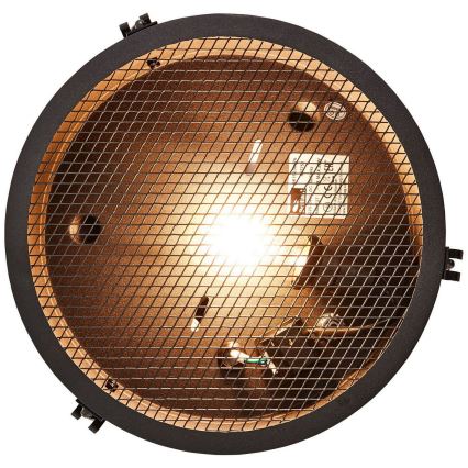 Brilliant - Plafonnier ZOIS 1x E27/28W/230V Ø 30 cm noir
