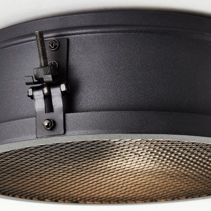 Brilliant - Plafonnier ZOIS 1x E27/28W/230V Ø 30 cm noir