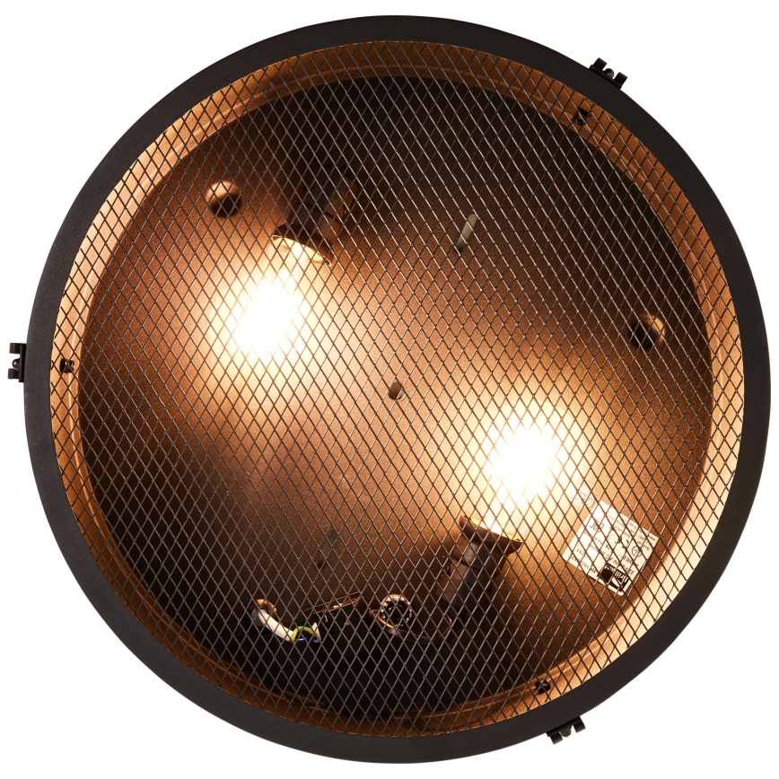 Brilliant - Plafonnier ZOIS 2xE27/28W/230V Ø 42 cm noir