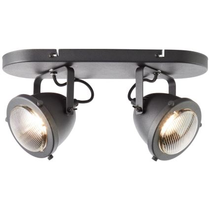 Brilliant - Spot CARMEN 2xGU10/5W/230V noir