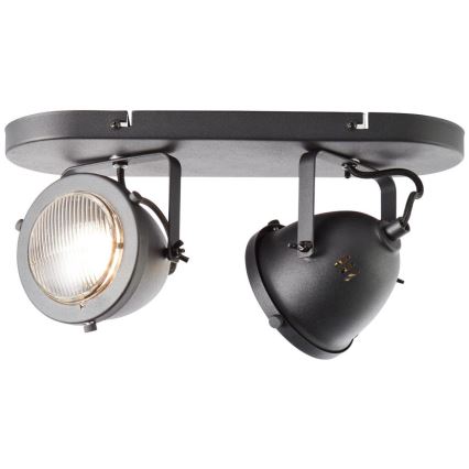 Brilliant - Spot CARMEN 2xGU10/5W/230V noir