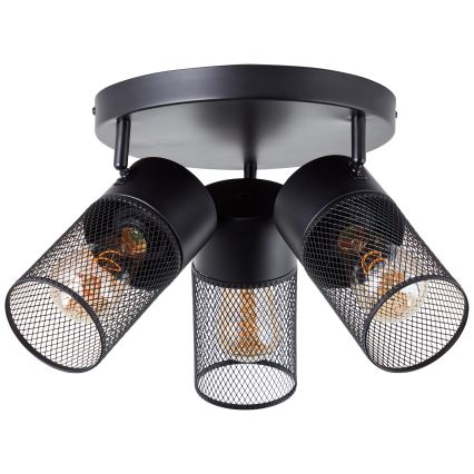 Brilliant - Spot KAMOLO 3xE27/40W/230V noir