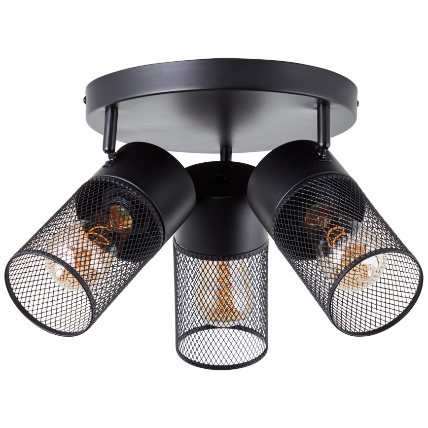 Brilliant - Spot KAMOLO 3xE27/40W/230V noir