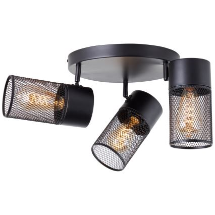 Brilliant - Spot KAMOLO 3xE27/40W/230V noir
