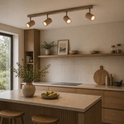 Brilliant - Spot LAKEWOOD 4xGU10/10W/230V marron