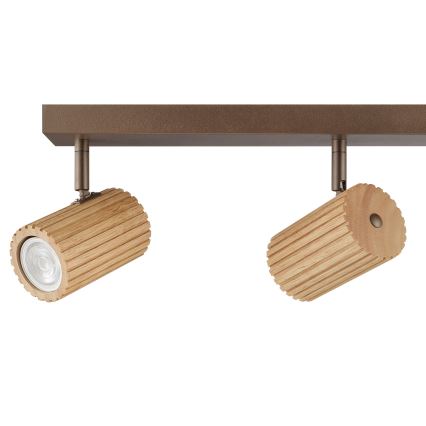 Brilliant - Spot LAKEWOOD 4xGU10/10W/230V marron