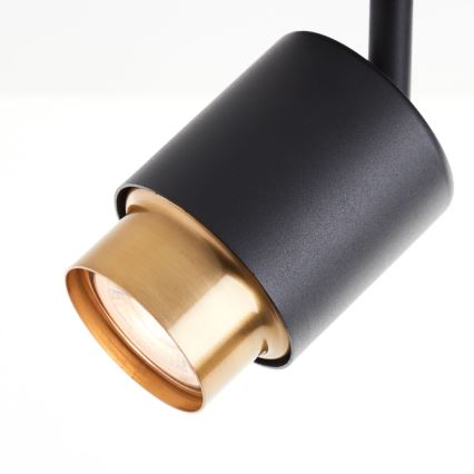 Brilliant - Spot LED COVELO 2xGU10/5W/230V noir/doré