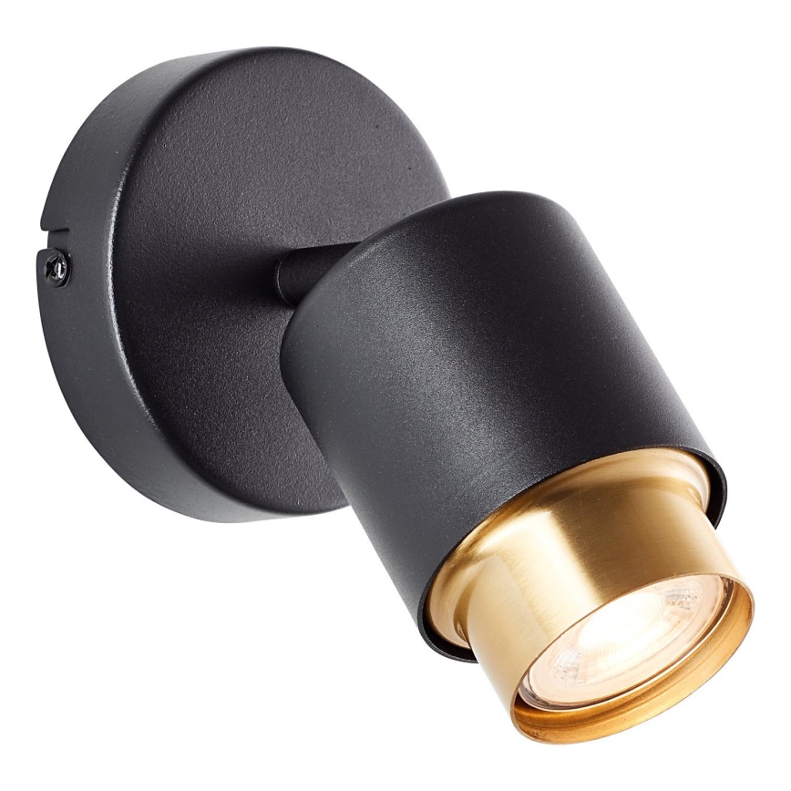 Brilliant - Spot mural LED COVELO 1xGU10/5W/230V noir/doré