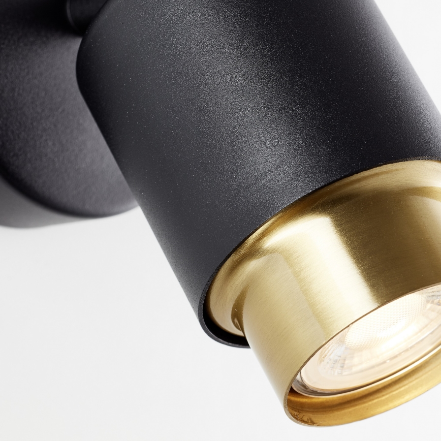 Brilliant - Spot mural LED COVELO 1xGU10/5W/230V noir/doré