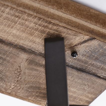 Brilliant - Spot orientable CARMEN WOOD 3xGU10/5W/230V brun