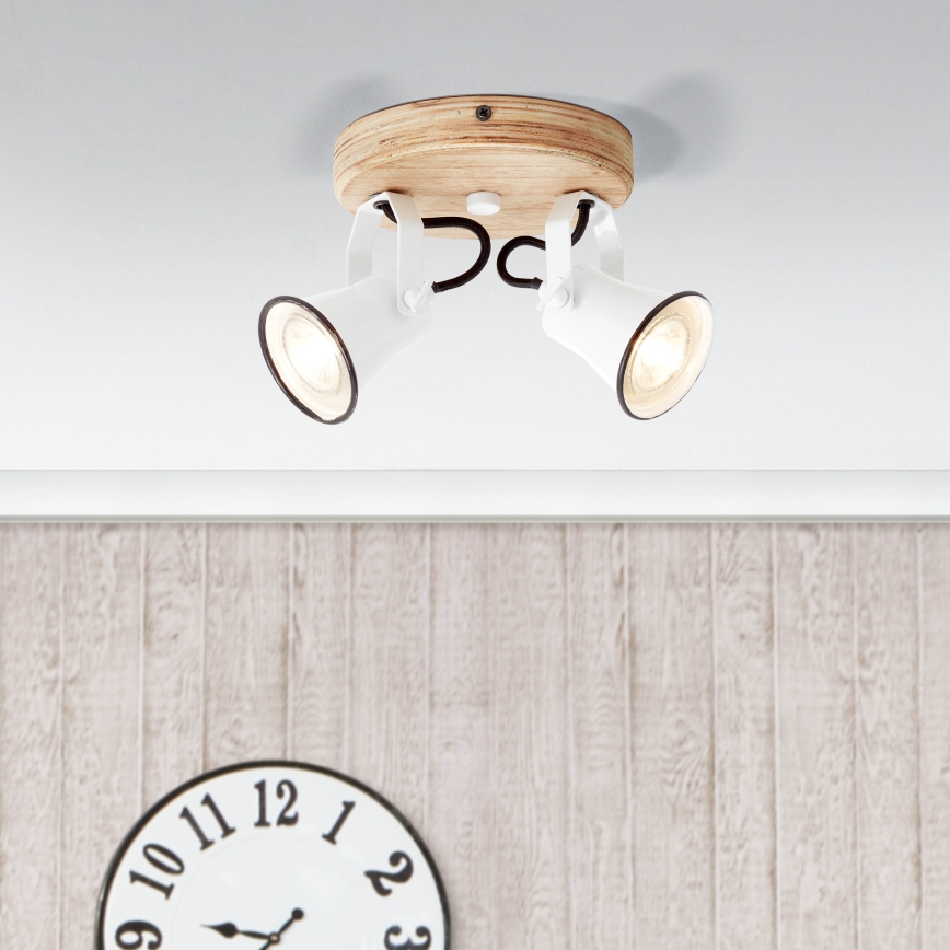 Brilliant - Spot SEED 2xGU10/5W/230V blanc/beige