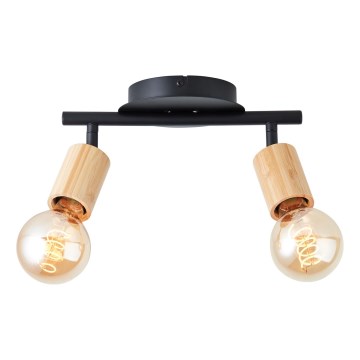 Brilliant - Spot TIFFANY 2xE27/28W/230V bambou