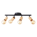 Brilliant - Spot TIFFANY 4xE27/28W/230V bambou