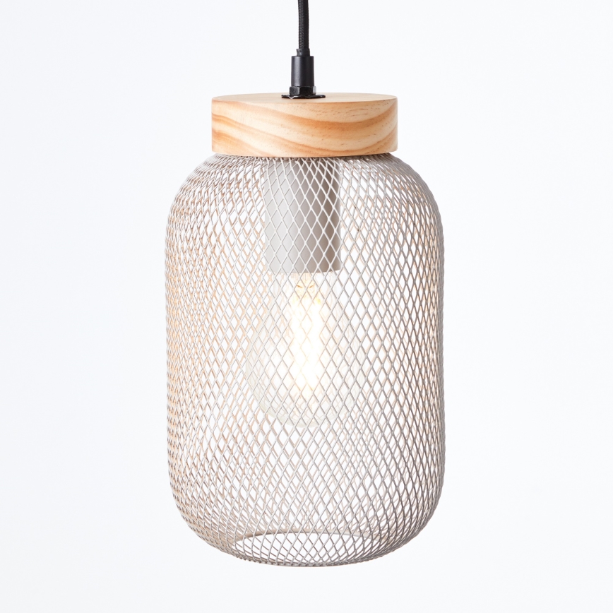 Brilliant - Suspension à câble GIADA 1xE27/40W/230V Ø 16 cm gris