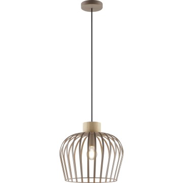 Brilliant - Suspension à câble NORDIC CAGE 1xE27/20W/230V Ø 35 cm, beige