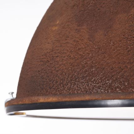 Brilliant - Suspension à chaîne JESPER GLAS 1xE27/60W/230V cuivrée