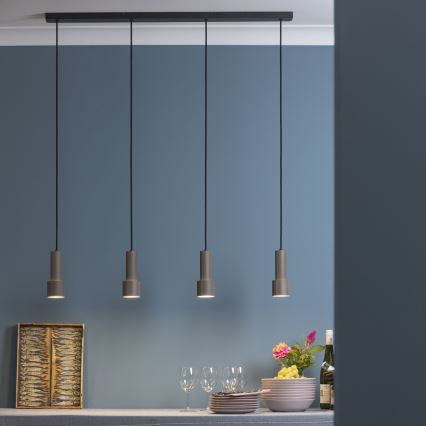 Brilliant - Suspension filaire CADIZ 4xGU10/10W/230V bronze