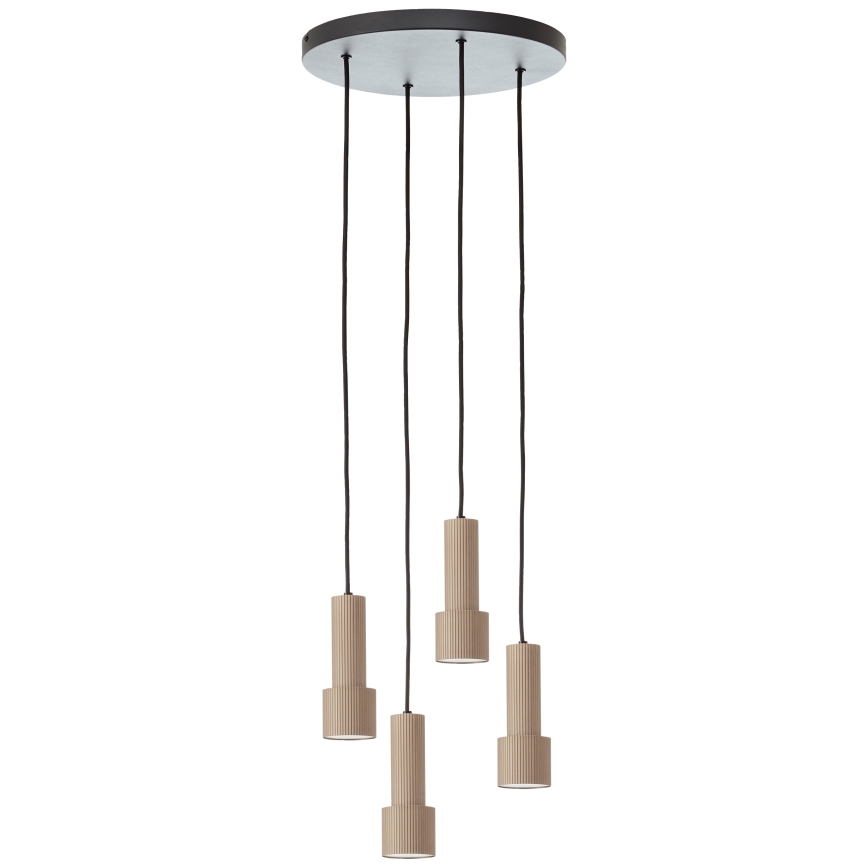 Brilliant - Suspension filaire CADIZ 4xGU10/10W/230V d. 35 cm bronze