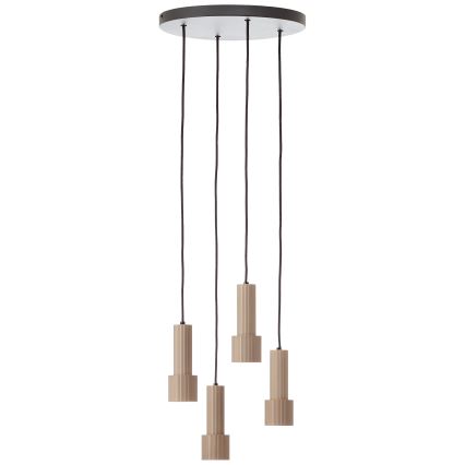 Brilliant - Suspension filaire CADIZ 4xGU10/10W/230V d. 35 cm bronze