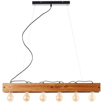 Brilliant - Suspension filaire CALANDRA 6xE27/42W/230V pin