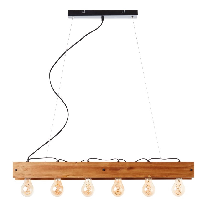 Brilliant - Suspension filaire CALANDRA 6xE27/42W/230V pin