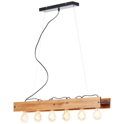 Brilliant - Suspension filaire CALANDRA 6xE27/42W/230V pin