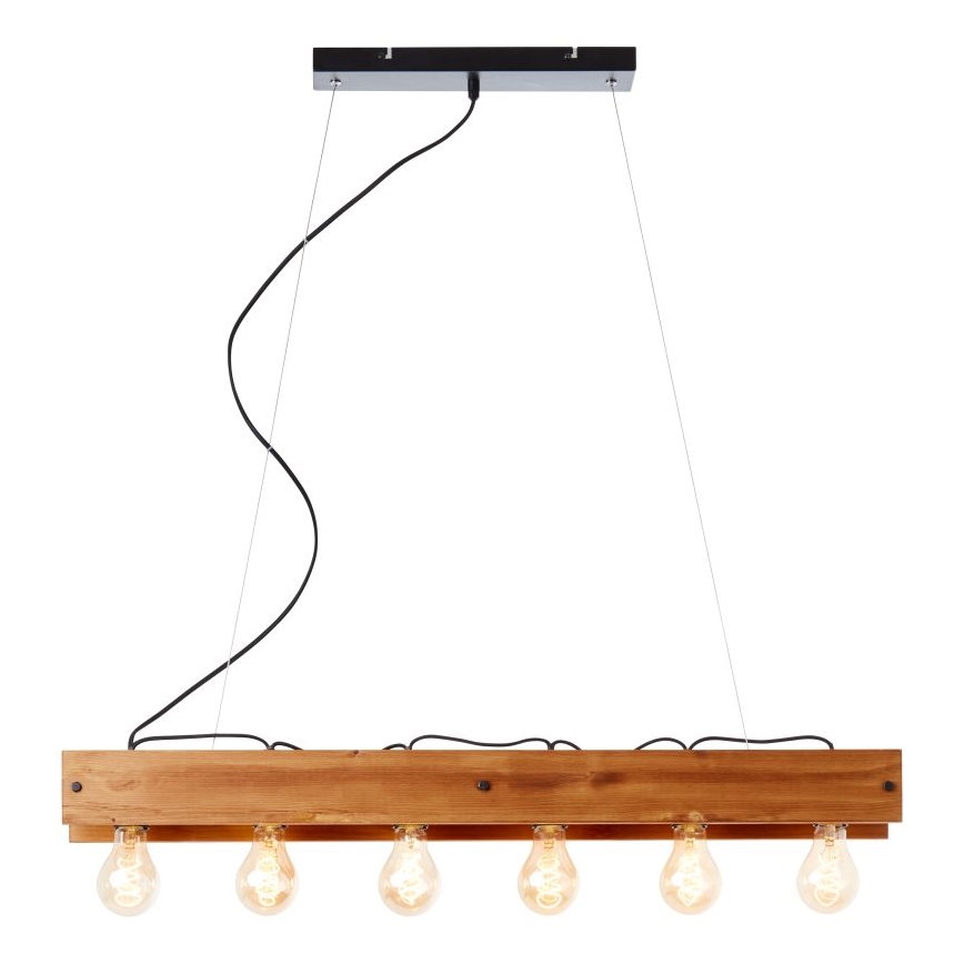 Brilliant - Suspension filaire CALANDRA 6xE27/42W/230V pin