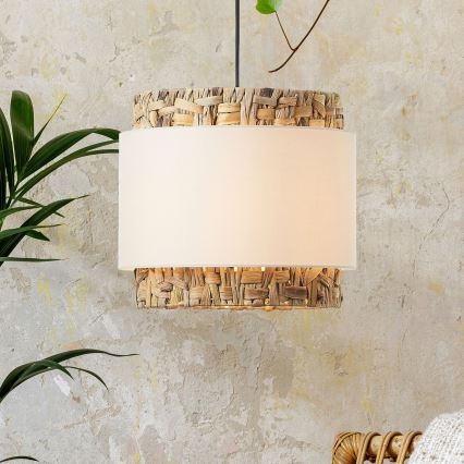 Brilliant - Suspension filaire WATERLILLY 1xE27/60W/230V d. 35 cm crème