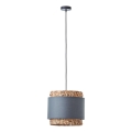 Brilliant - Suspension filaire WATERLILLY 1xE27/60W/230V d. 35 cm gris