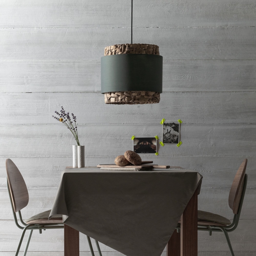 Brilliant - Suspension filaire WATERLILLY 1xE27/60W/230V d. 35 cm gris