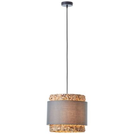 Brilliant - Suspension filaire WATERLILLY 1xE27/60W/230V d. 35 cm gris