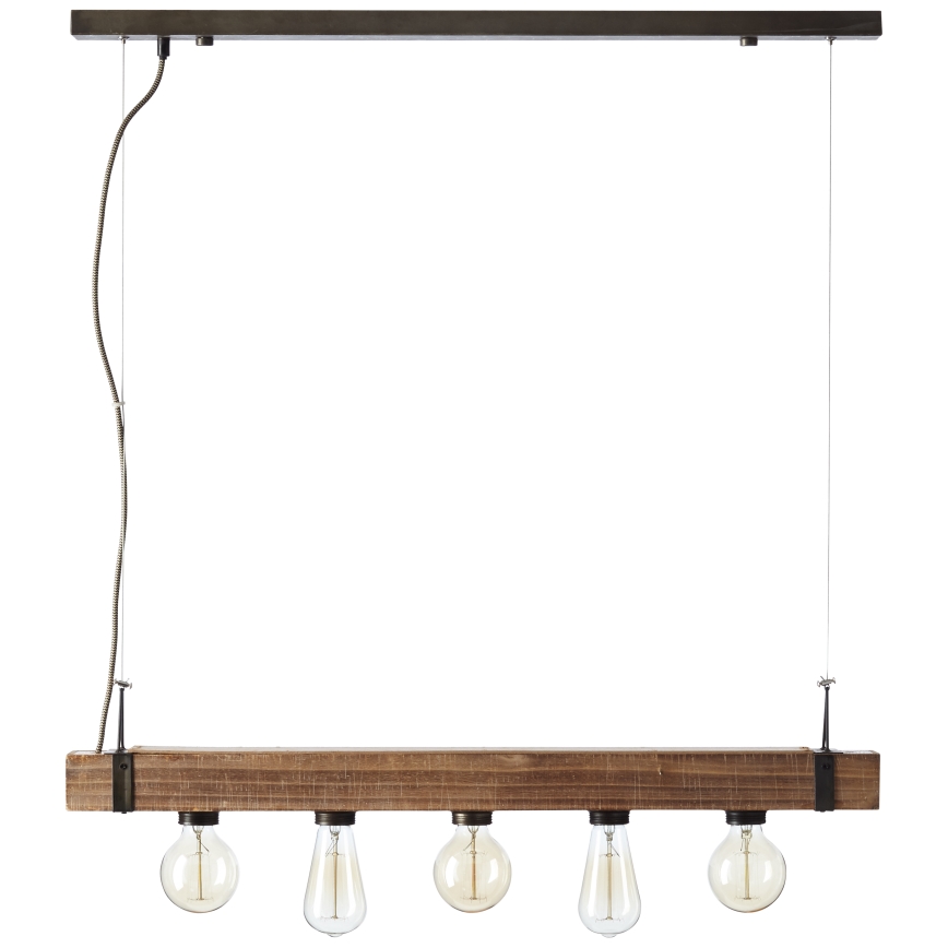 Brilliant - Suspension filaire WOODHILL 5xE27/30W/230V