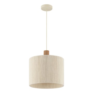Brilliant - Suspension sur câble ARLO 1xE27/20W/230V Ø 35 cm crème