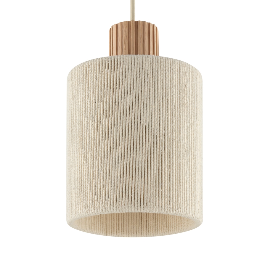 Brilliant - Suspension sur câble ARLO 3xE27/20W/230V diam. 40 cm crème