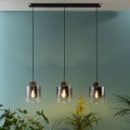 Brilliant - Suspension sur câble BETH 3xE27/60W/230V noir/fumé