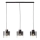 Brilliant - Suspension sur câble BETH 3xE27/60W/230V noir/fumé